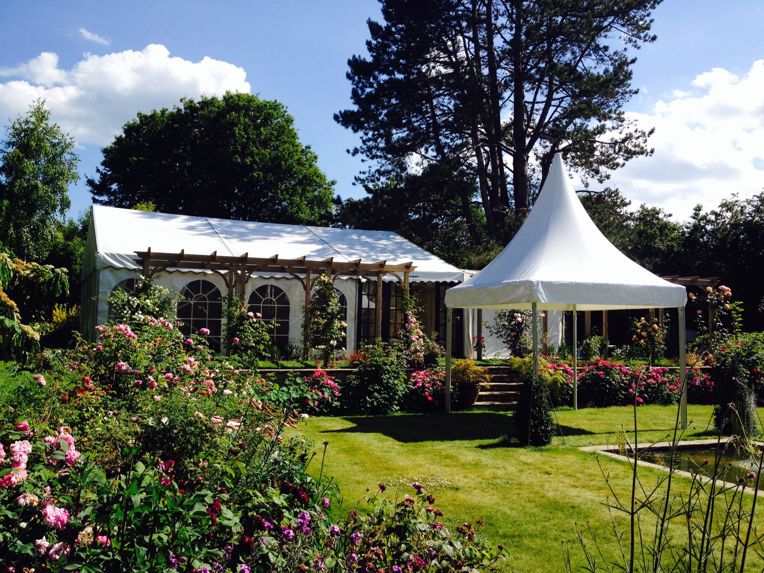 marquee in garden planner